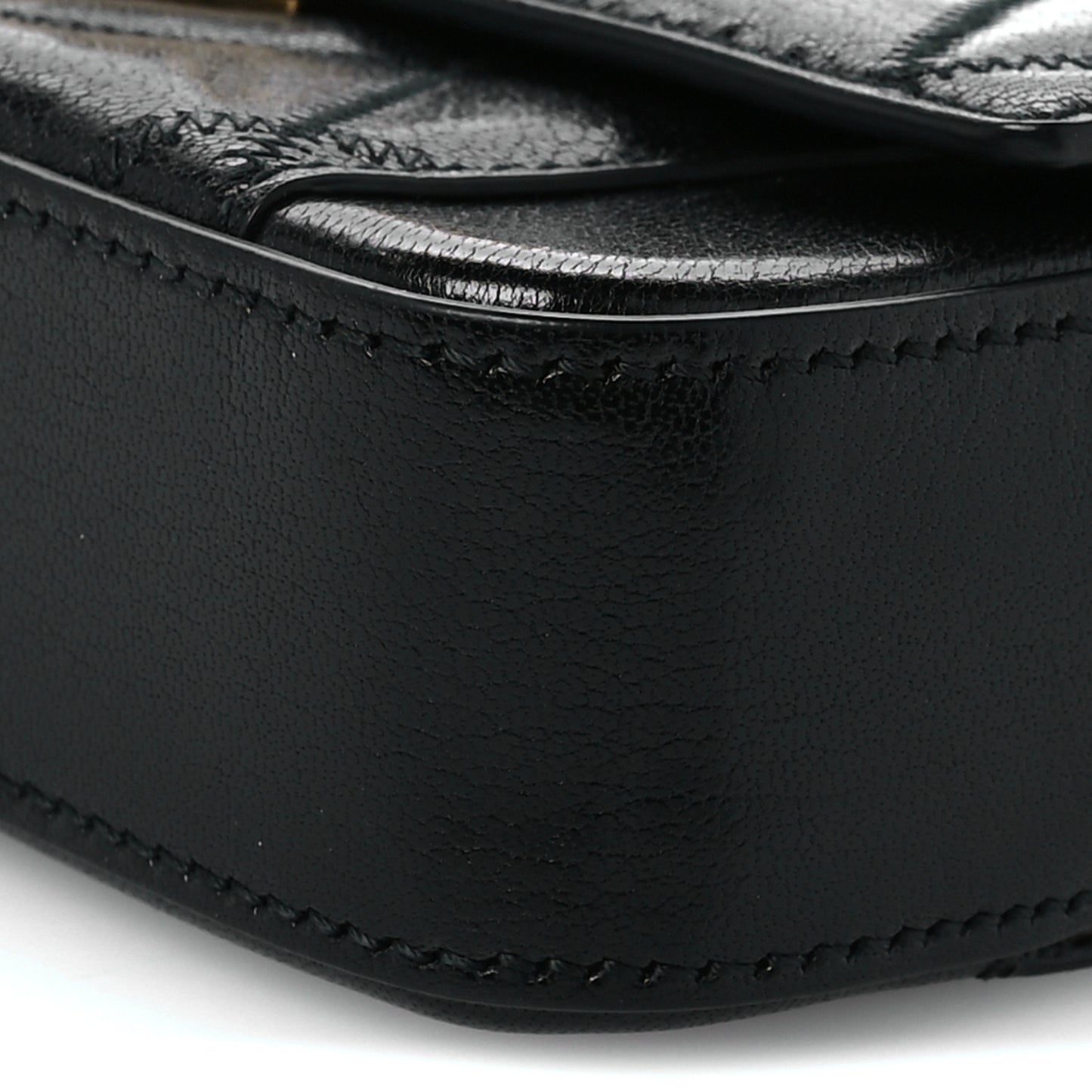 Goatskin Quilted GV3 Mini Pocket Convertible Bag Black
