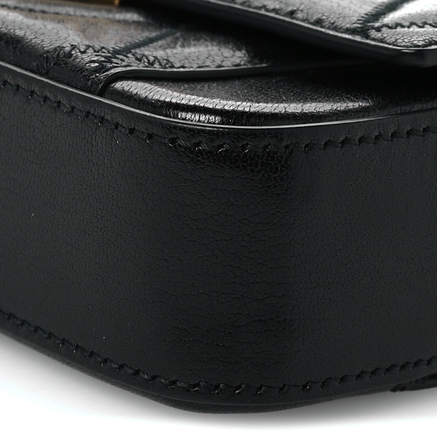Givenchy Goatskin Quilted GV3 Mini Pocket Convertible Bag Black 9 of 11