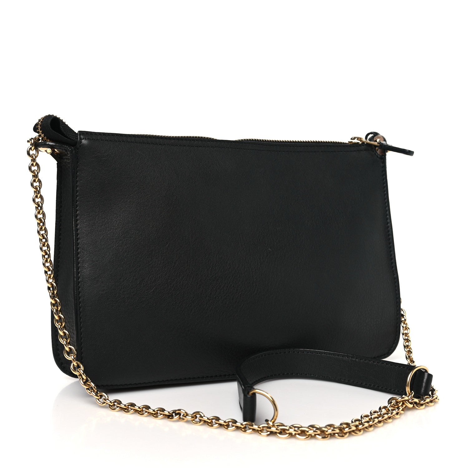 Celine Calfskin Envelope Shoulder Bag Black 3 of 11