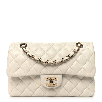 Chanel Caviar Quilted Small Double Flap White 1 of 10