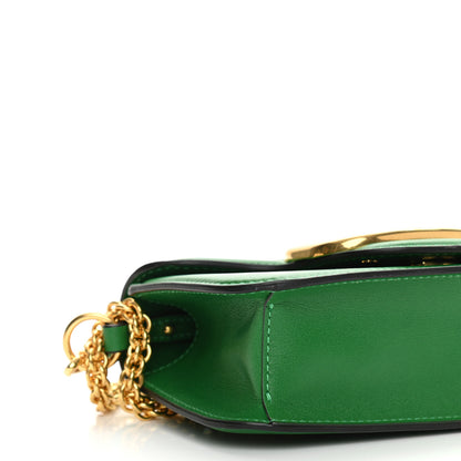 Valentino Garavani Calfskin Vlogo Small Loco Shoulder Bag Gea Green 9 of 10