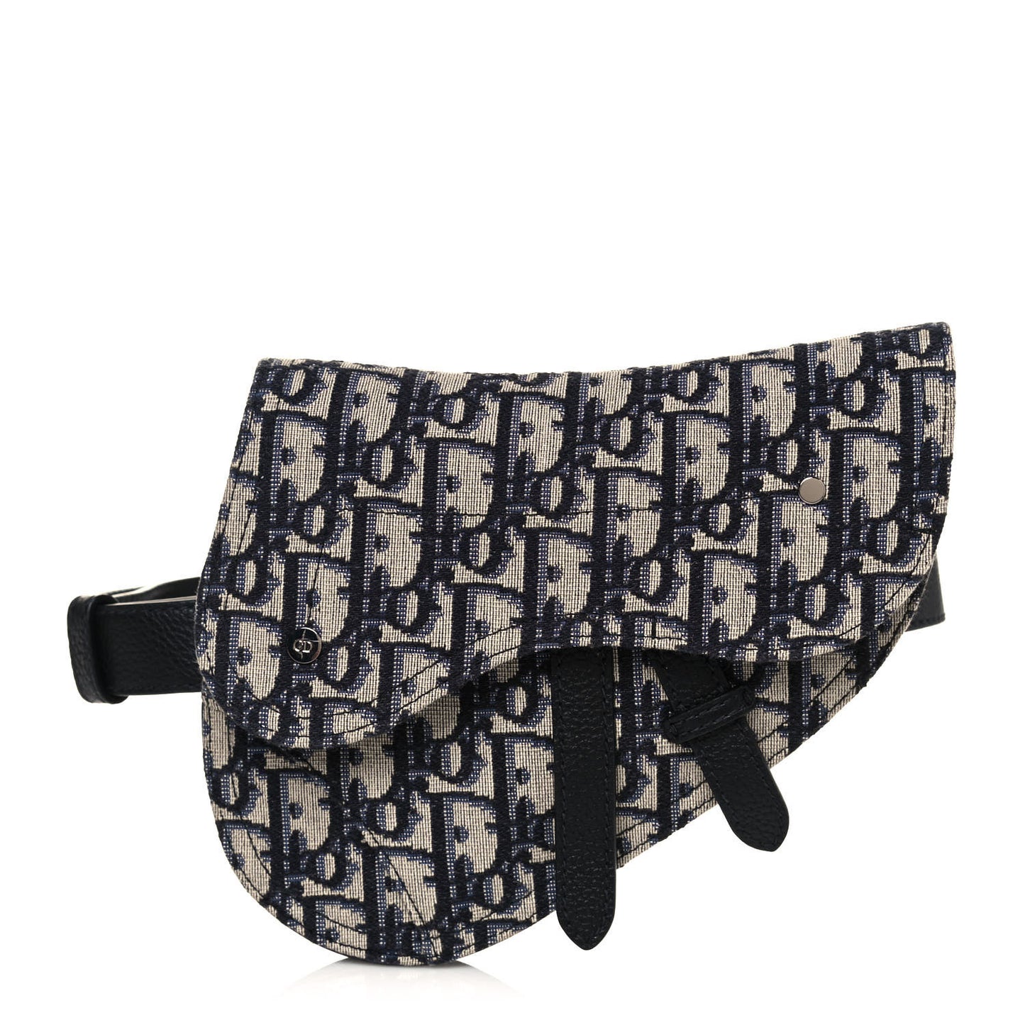 HOMME Oblique Saddle Belt Bag Blue