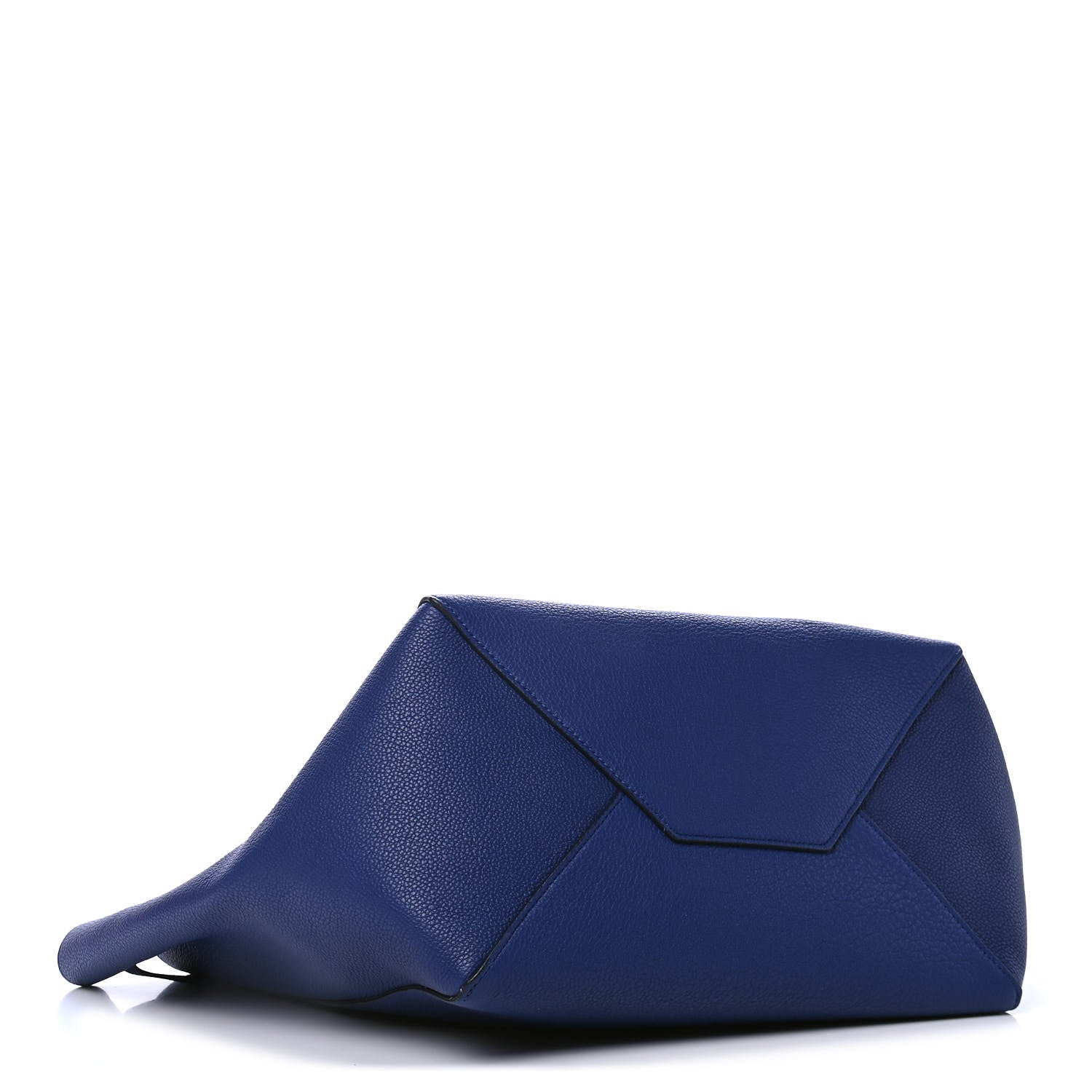 Celine Soft Grained Calfskin Small Belt Cabas Phantom Indigo 3 of 4