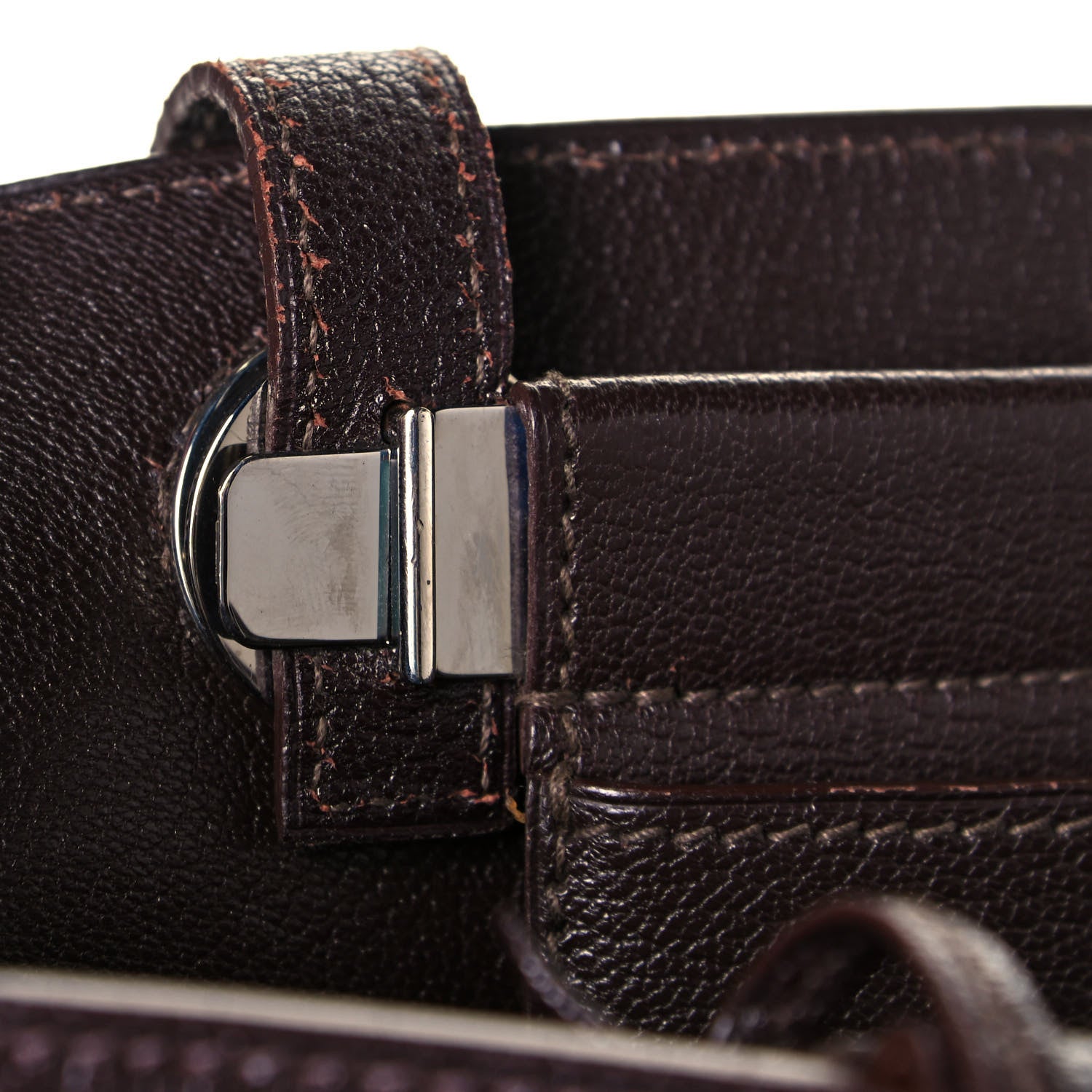 Hermes Chevre de Coromandel Cabana Tote Raisin 14 of 16