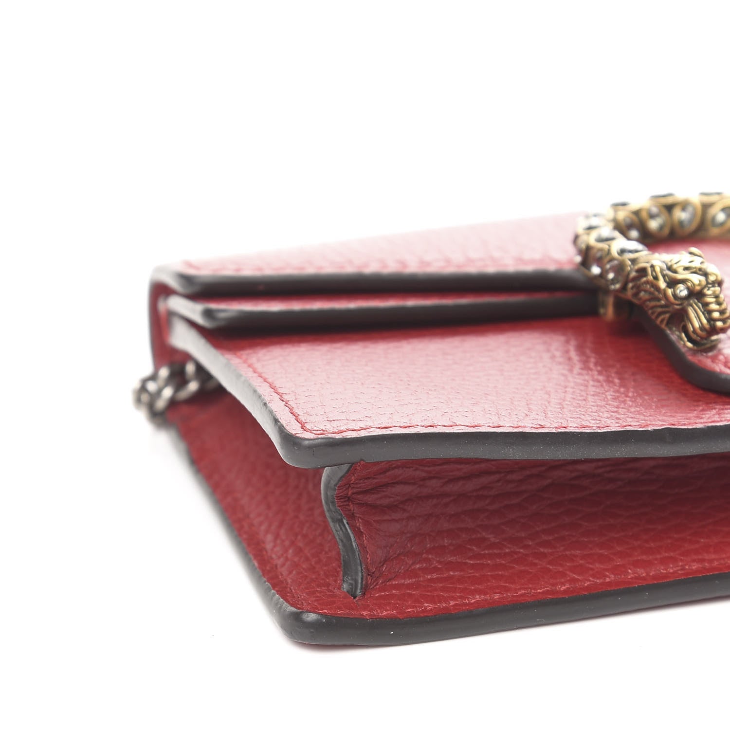 Gucci Calfskin Super Mini Dionysus Shoulder Bag Hibiscus Red 7 of 10