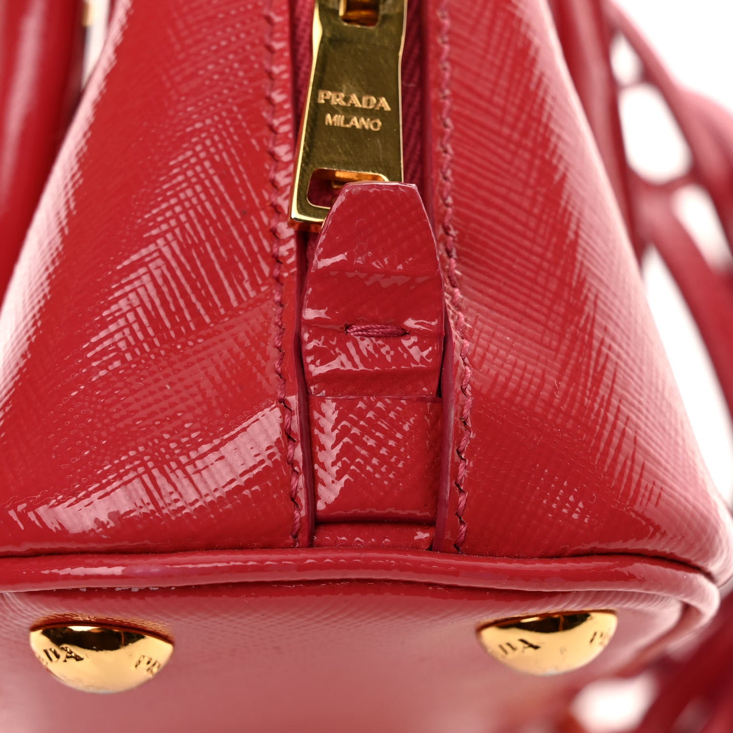 Saffiano Lux Mini Promenade Tote Fuoco