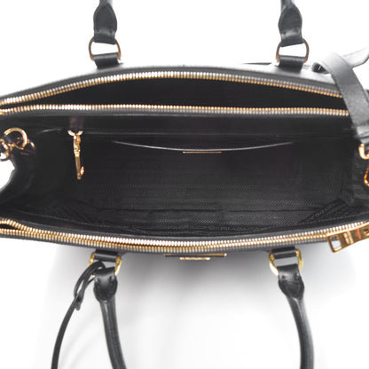 Prada Saffiano Medium Galleria Double Zip Tote Black 5 of 12