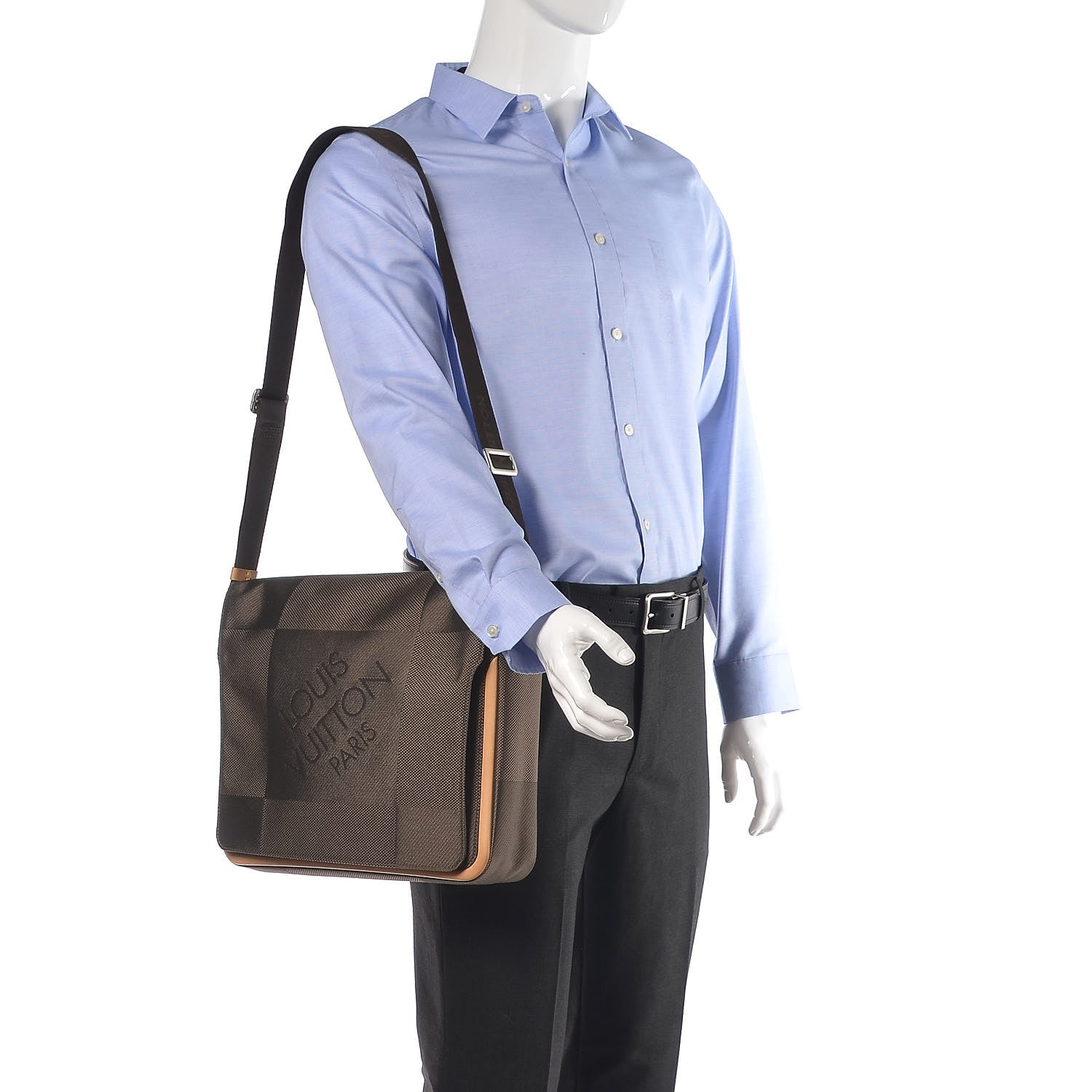 Louis Vuitton Damier Geant Messenger Bag Terre 2 of 10