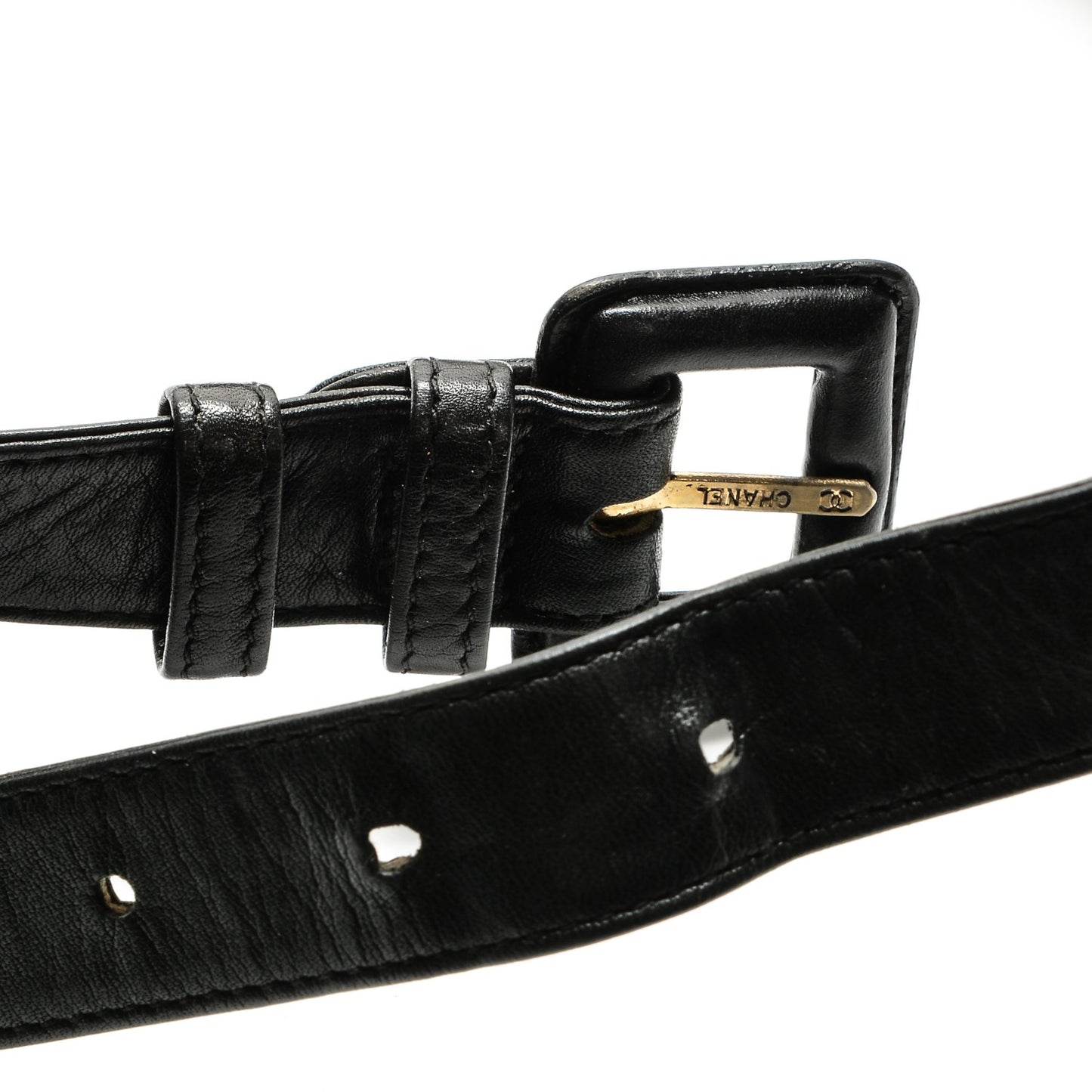 Lambskin Quilted Waist Belt Bag 75 30 Black