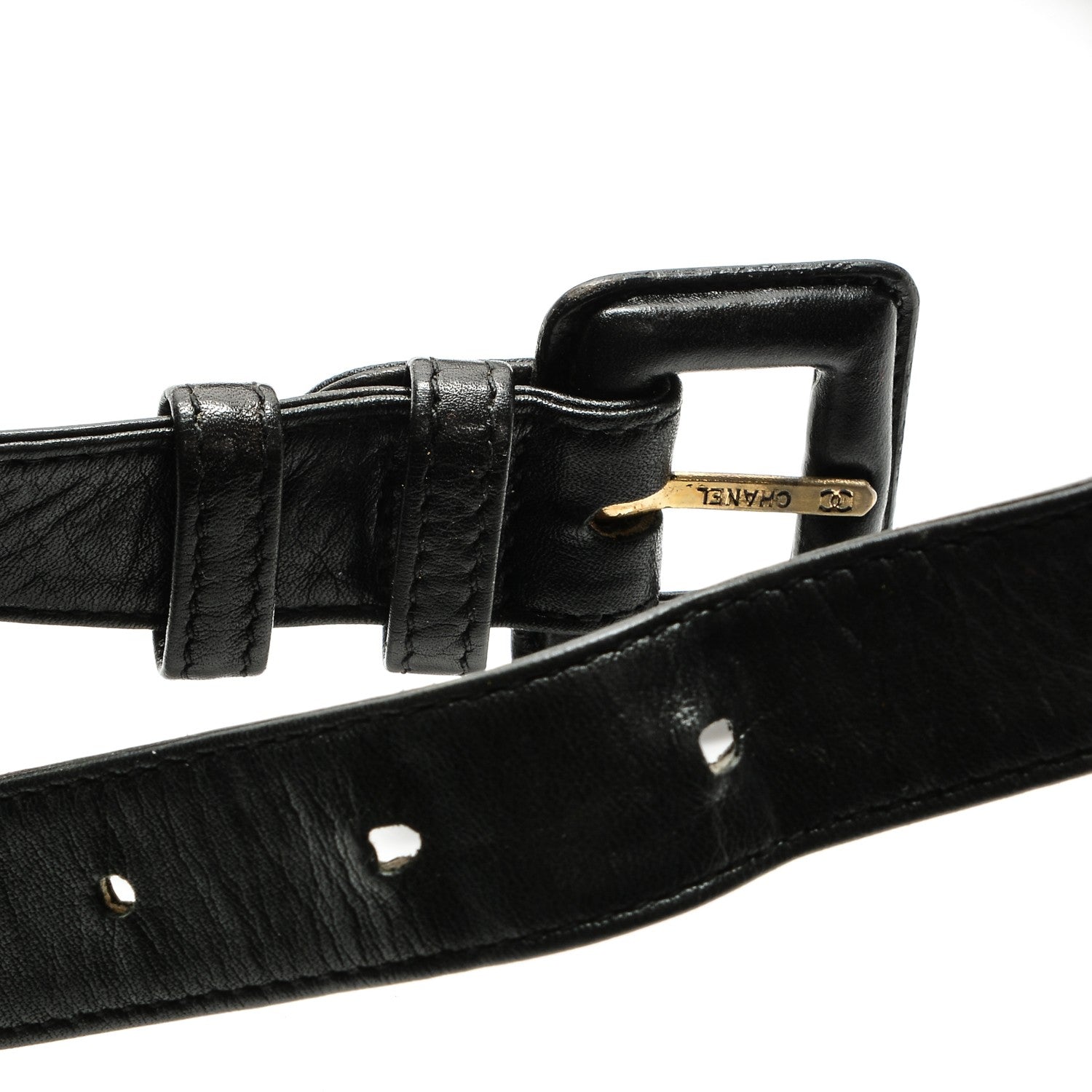 Chanel Lambskin Quilted Waist Belt Bag 75 30 Black 9 of 9