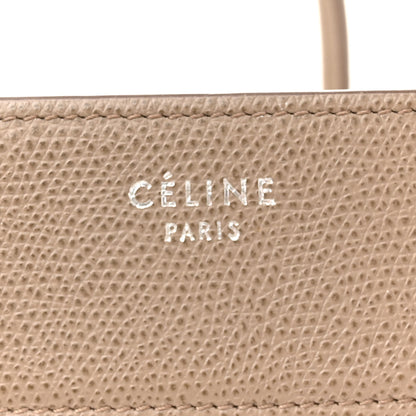 Celine Grained Calfskin Medium Phantom Luggage Taupe 6 of 22