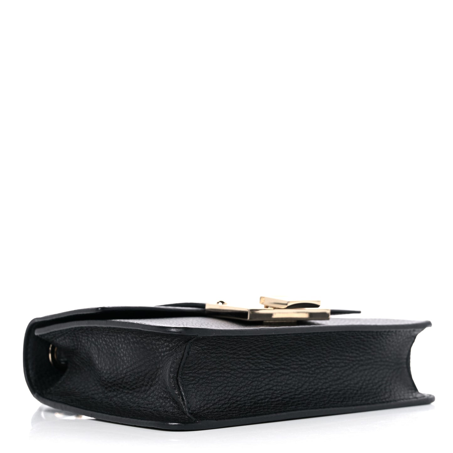 Grainy Pebbled Rebel Crossbody Bag Black
