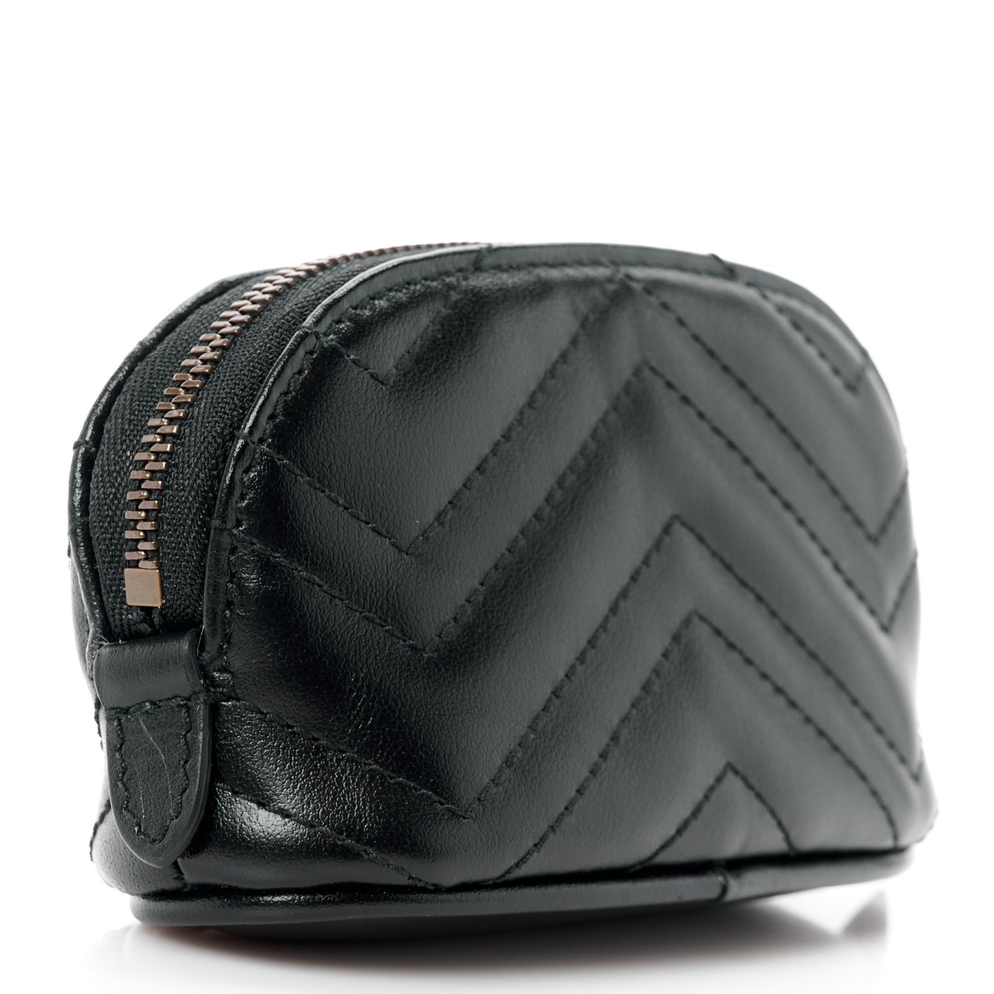 Calfskin Matelasse GG Marmont Key Pouch Black