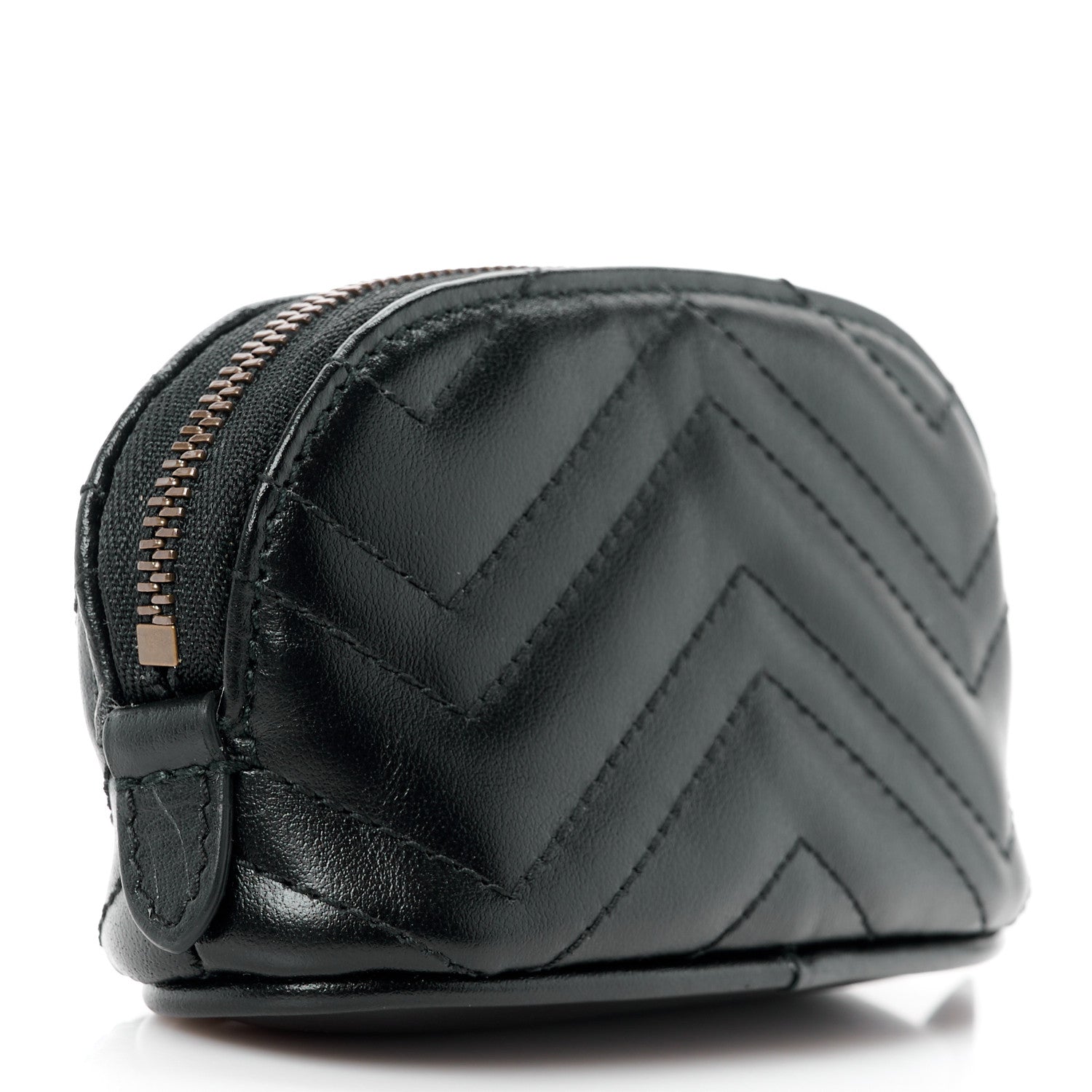 Gucci Calfskin Matelasse GG Marmont Key Pouch Black 3 of 11