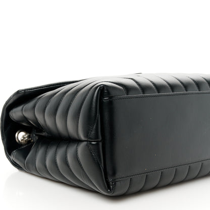 Saint Laurent Calfskin Y Quilted Monogram Medium Loulou Chain Satchel Black 10 of 11