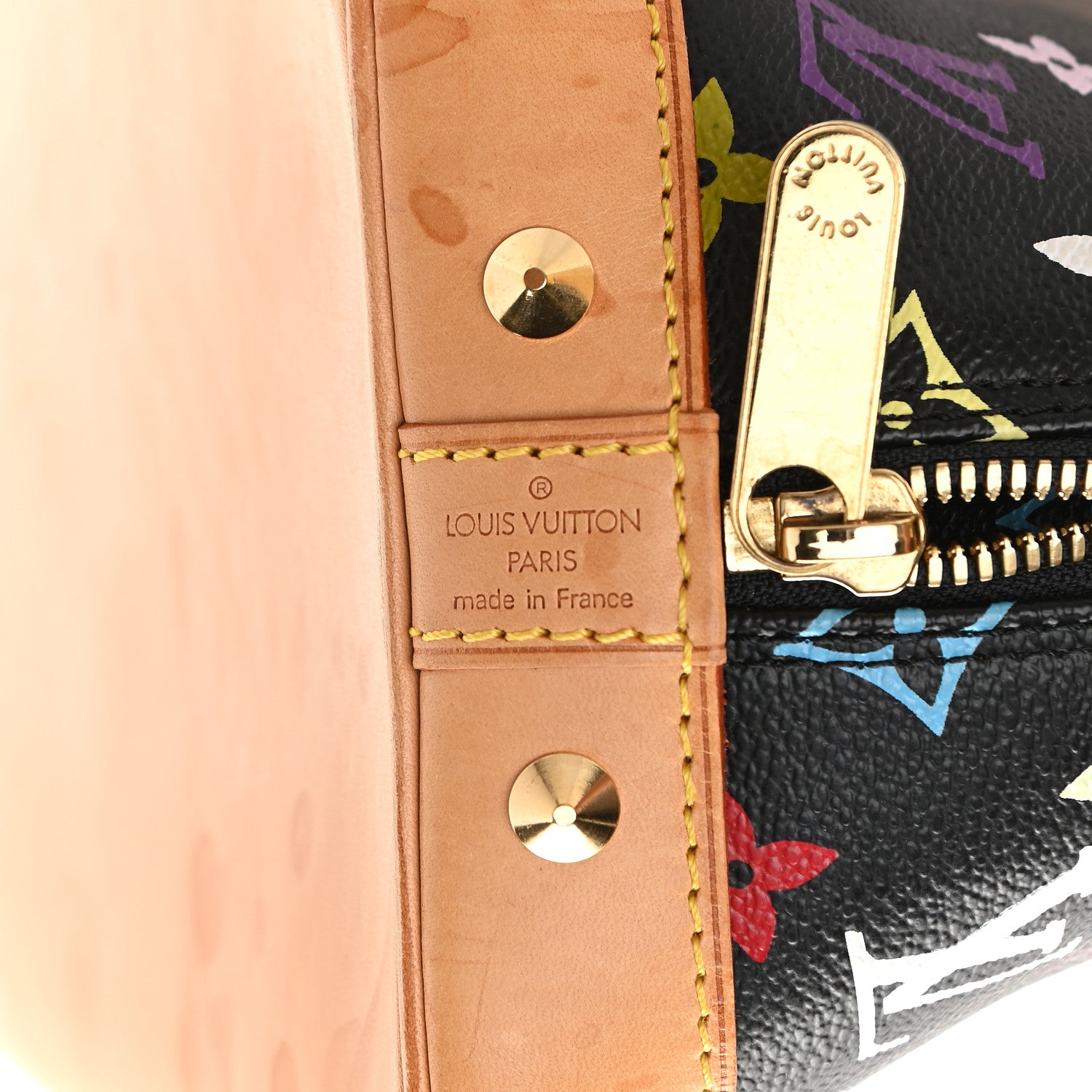 Louis Vuitton Monogram Multicolor Alma Black 6 of 9