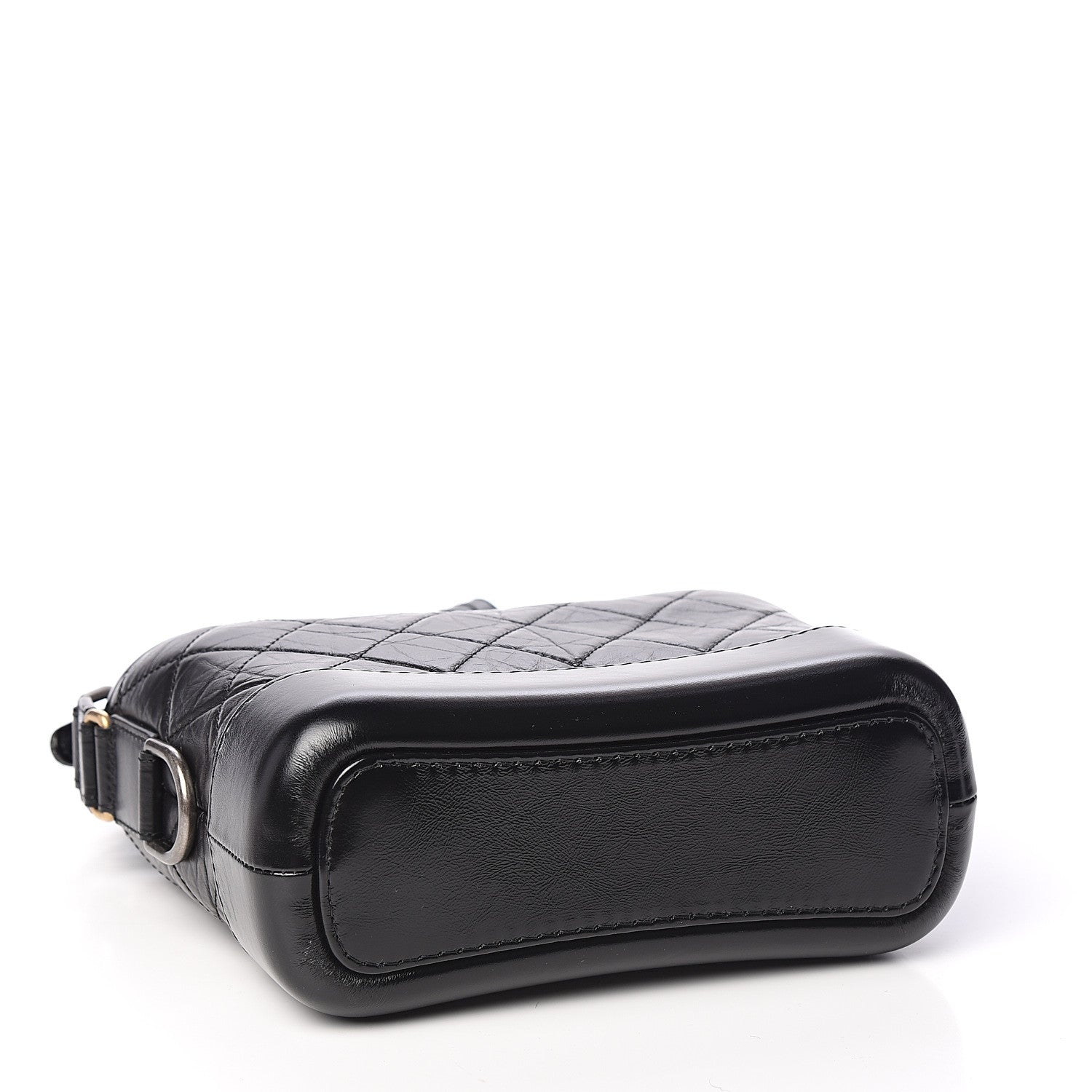 Chanel Aged Calfskin Quilted Small Gabrielle Hobo Black 3 of 10