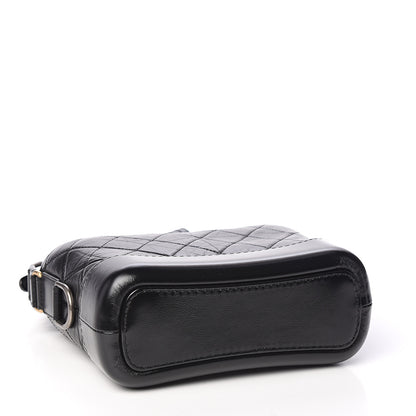Chanel Aged Calfskin Quilted Small Gabrielle Hobo Black 3 of 10