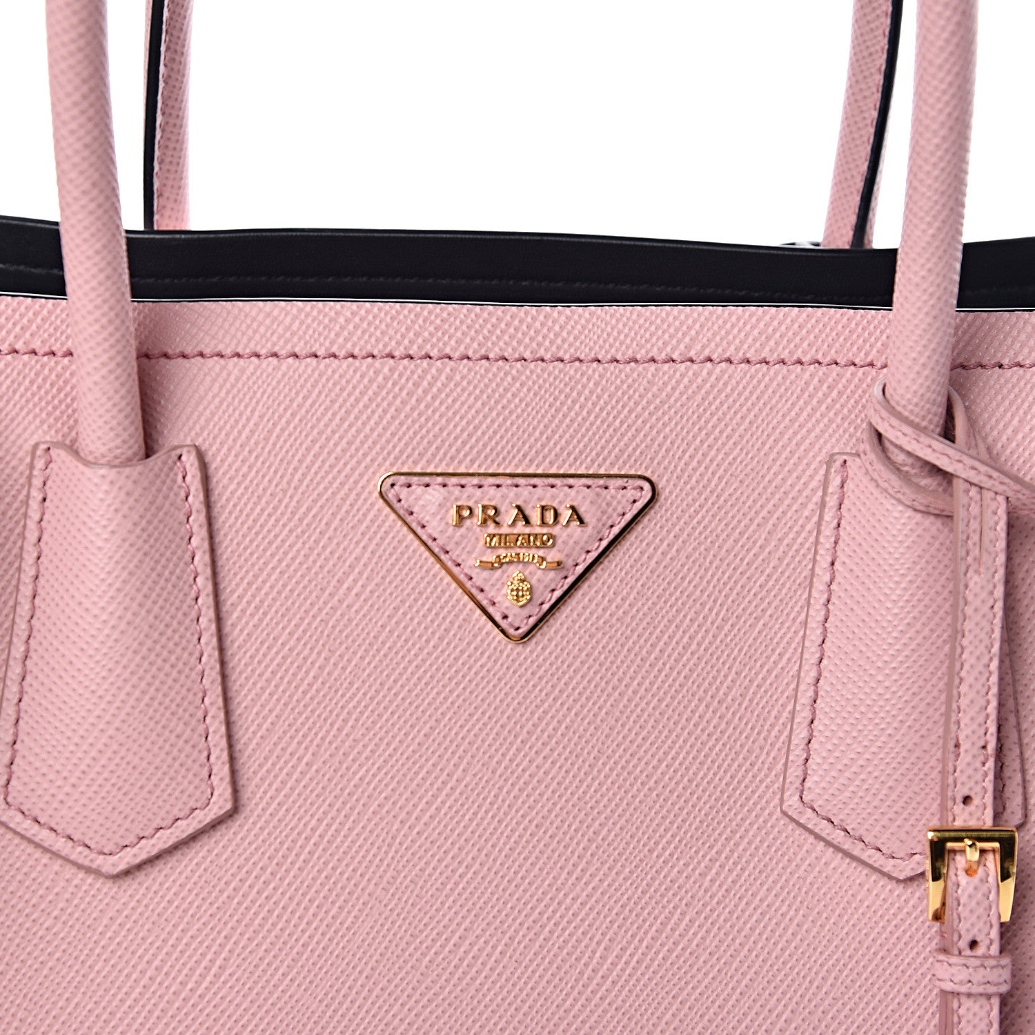 Prada Saffiano Cuir Medium Bi-Color Double Bag Pesco Baltic 8 of 10