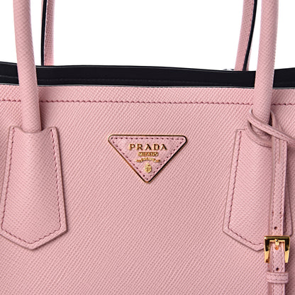 Prada Saffiano Cuir Medium Bi-Color Double Bag Pesco Baltic 8 of 10