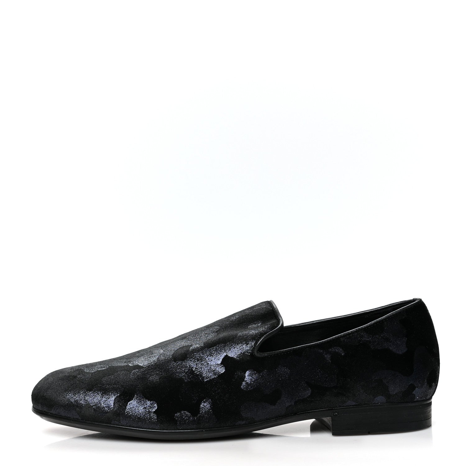 Jimmy Choo Mens Glitter Velvet Sloane Loafers 43 Black 1 of 8