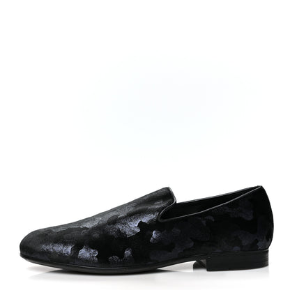 Jimmy Choo Mens Glitter Velvet Sloane Loafers 43 Black 1 of 8