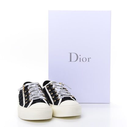 Christian Dior Canvas Dot Walk'N'Dior Low Top Sneakers 36 Black 11 of 11