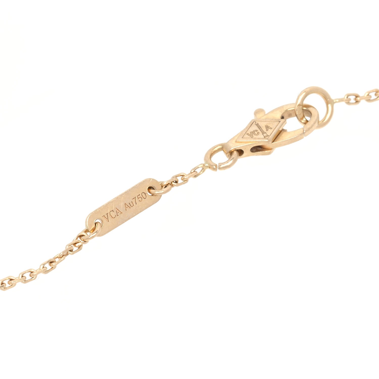 Van Cleef & Arpels 18K Yellow Gold Mother of Pearl Sweet Alhambra Bracelet 4 of 5