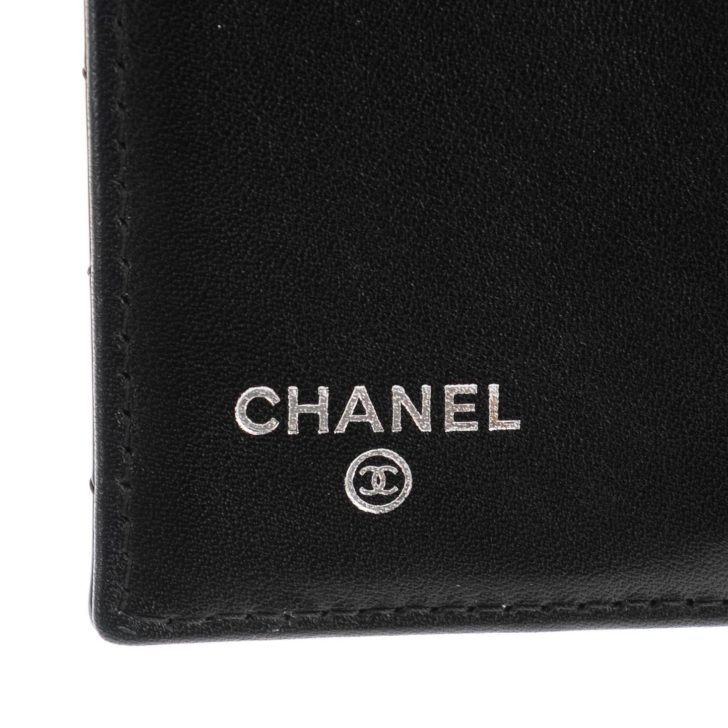 Patent Quilted Compact French Flap Wallet Black