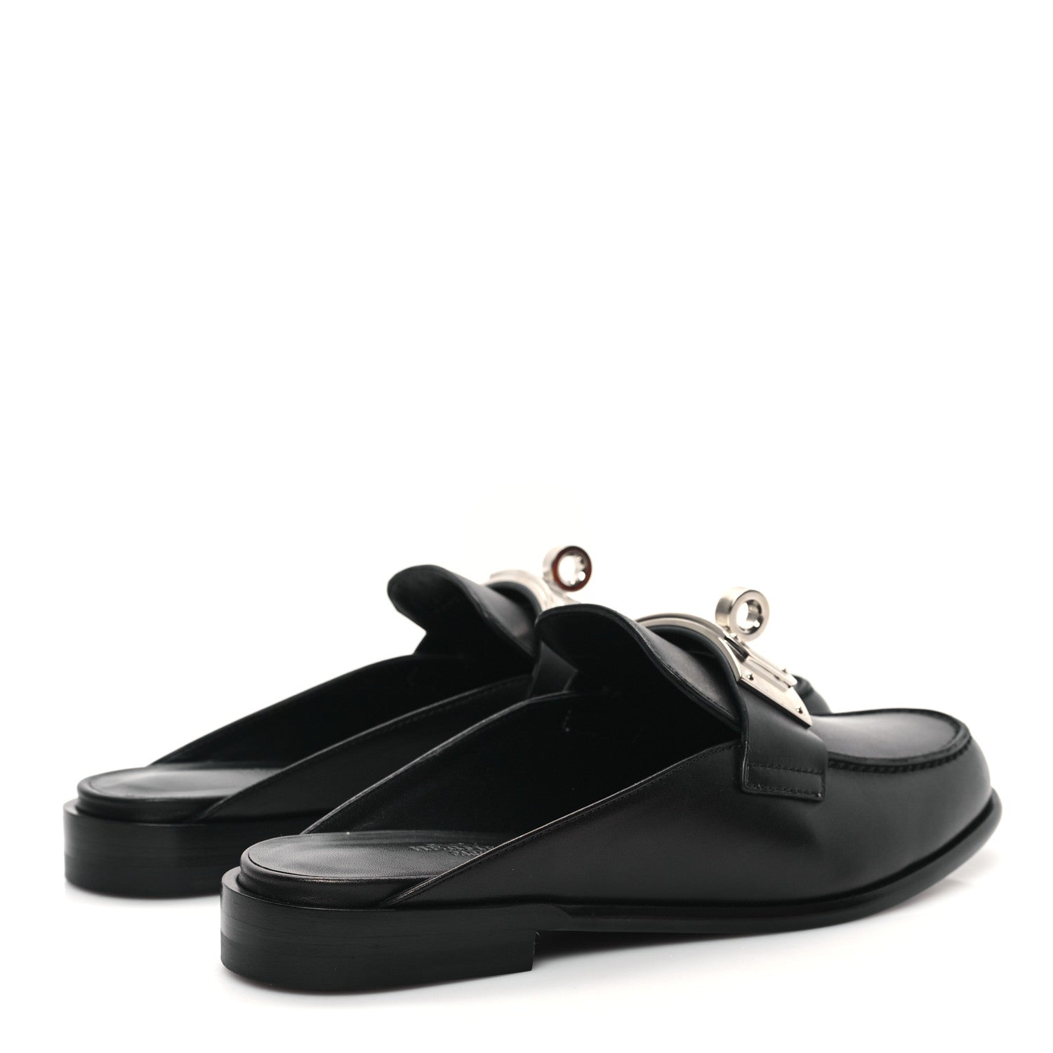 Hermes Calfskin Iota Mules 37 Black 4 of 9
