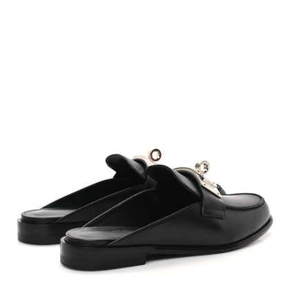 Hermes Calfskin Iota Mules 37 Black 4 of 9