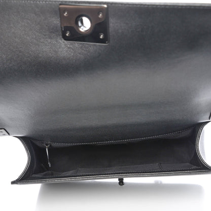 Chanel Caviar Quilted New Medium Boy Flap So Black 5 of 9