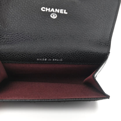 Chanel Caviar Quilted Flap Card Holder Black 5 of 8