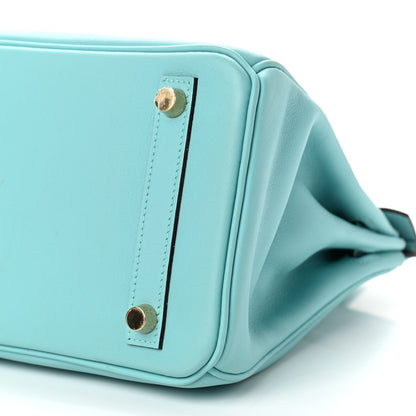 Hermes Swift Birkin 25 Bleu Atoll 10 of 12