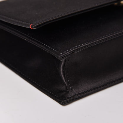Valentino Garavani Silk Satin Small VCase Shoulder Bag Black 8 of 10