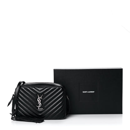 Saint Laurent Calfskin Matelasse Monogram Lou Camera Bag Black 18 of 18