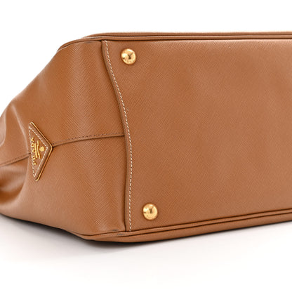 Prada Saffiano Flap Tote Caramel 8 of 9