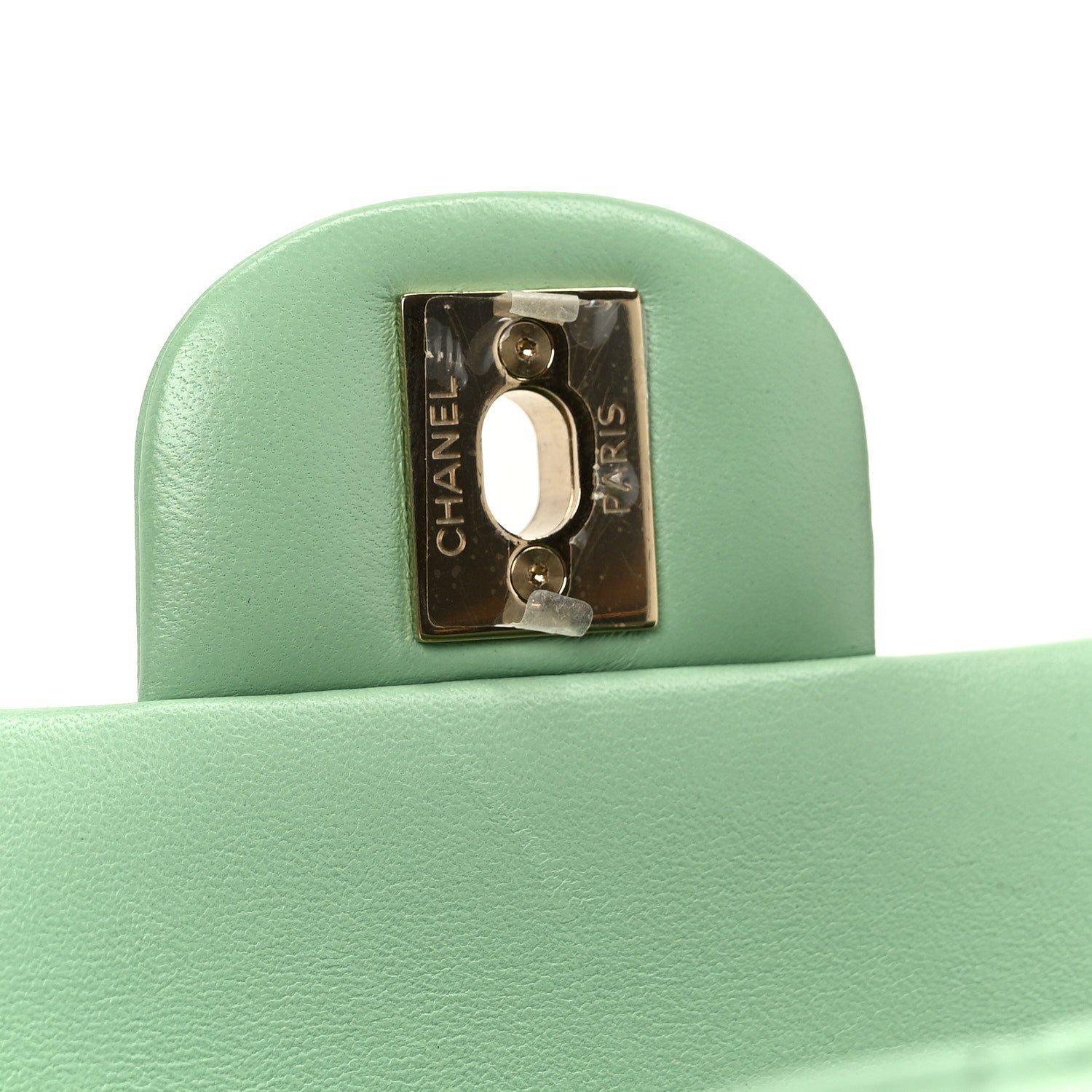 Chanel Lambskin Quilted Mini Rectangular Flap Green 6 of 12
