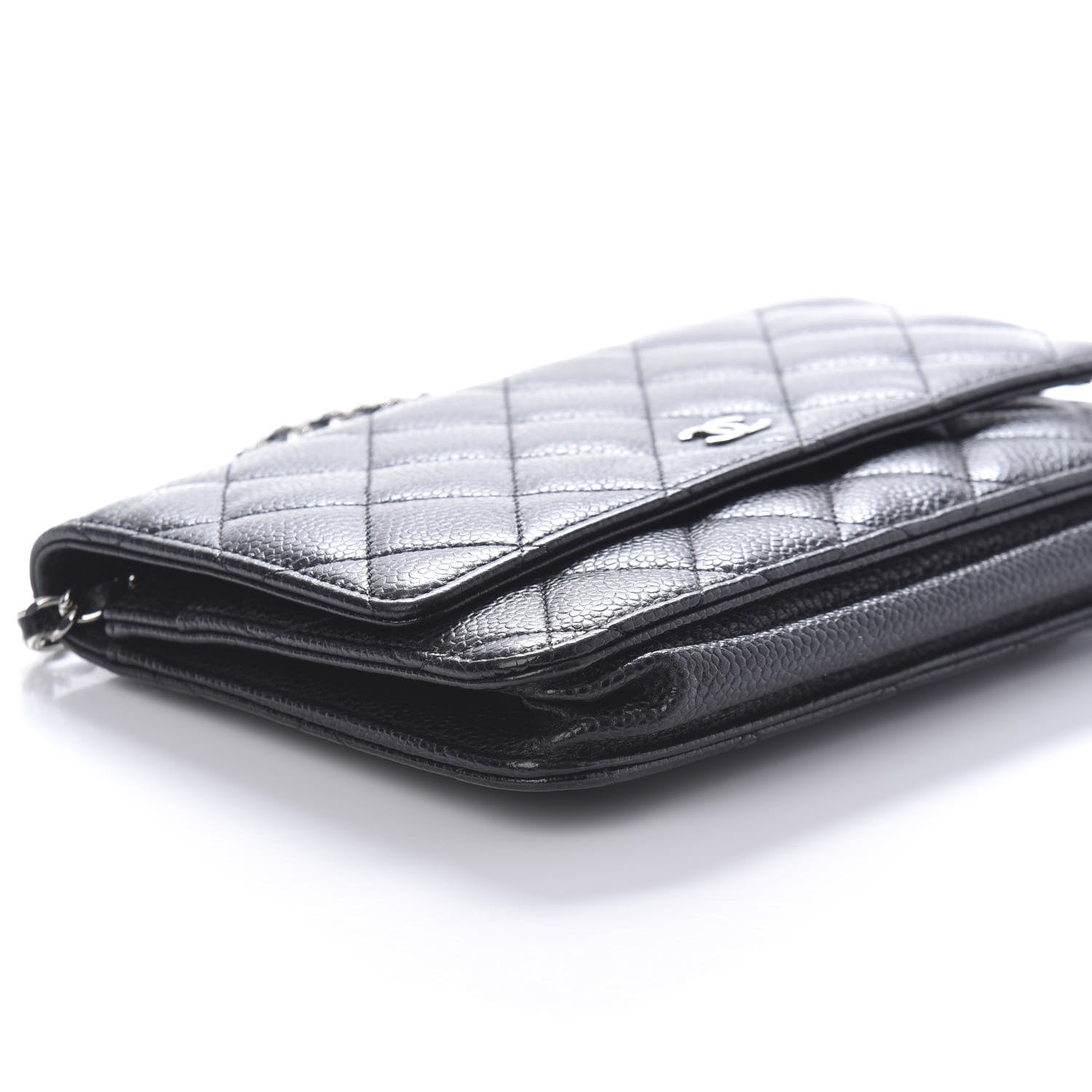 Chanel Caviar Quilted Wallet On Chain WOC Black 6 of 11