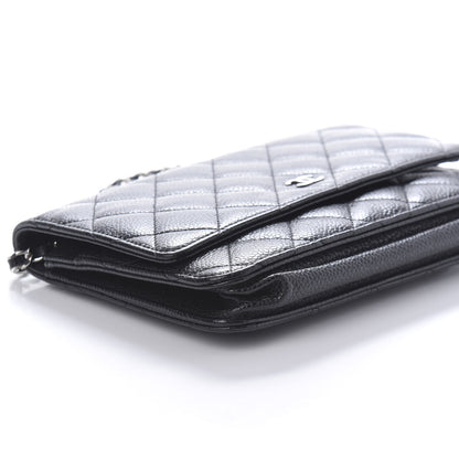 Chanel Caviar Quilted Wallet On Chain WOC Black 6 of 11