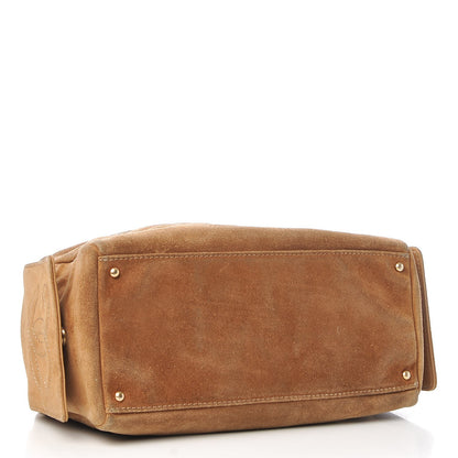 Chanel Suede CC Shoulder Bag Beige 4 of 15