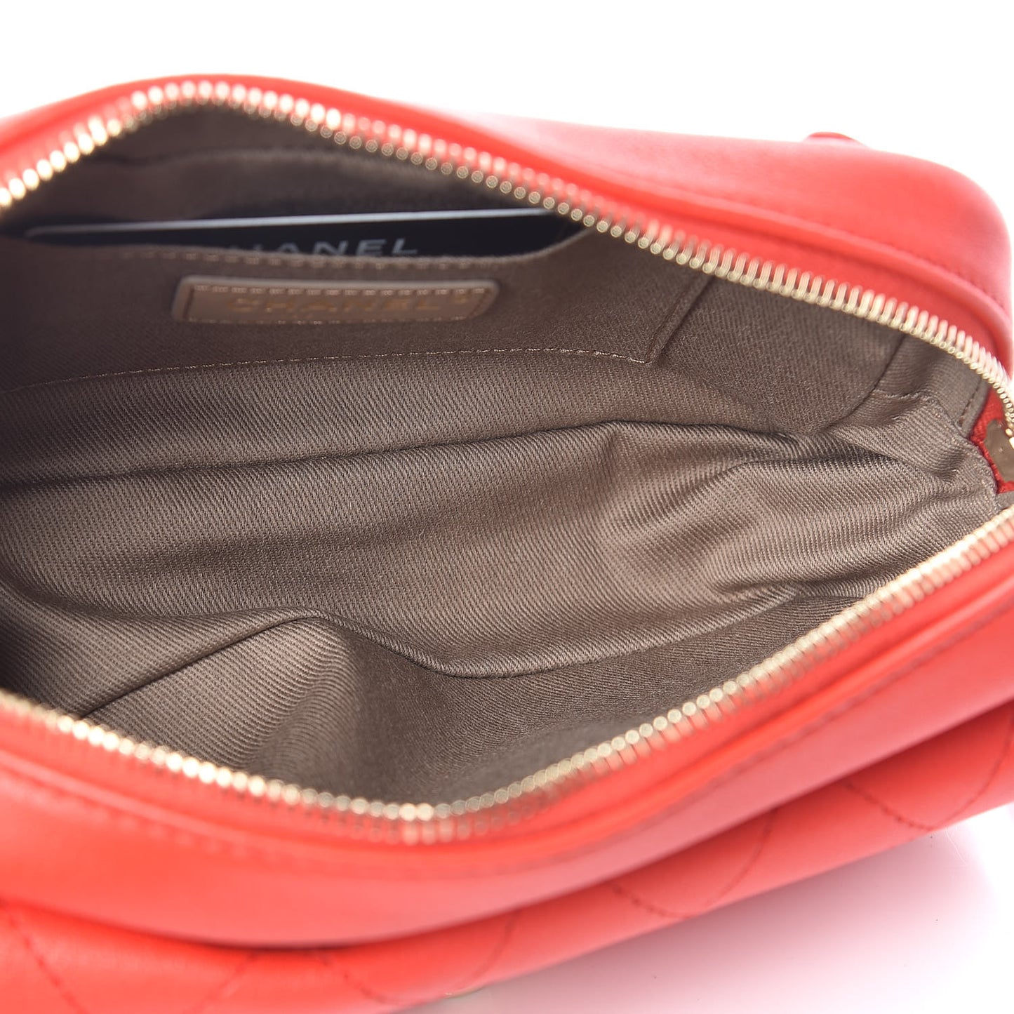 Goatksin Quilted Casual Trip Waist Belt Bag Red