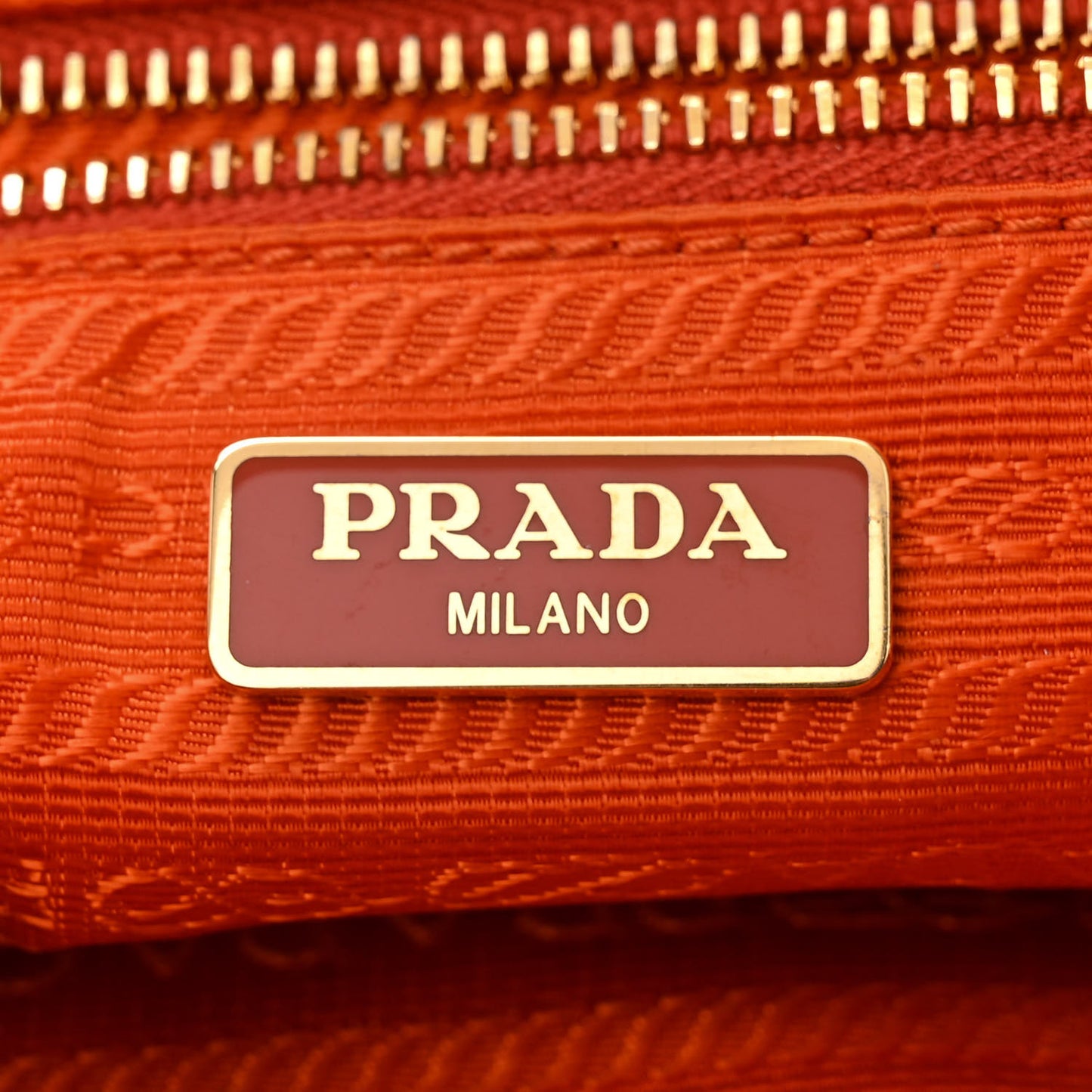 Tessuto Nylon Saffiano Crossbody Bag Papaya