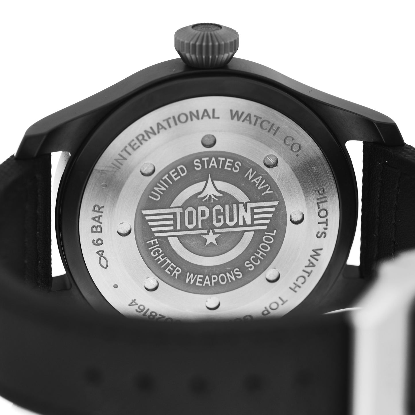 Ceramic Nylon 46mm Top Gun Edition Big Pilot Automatic Watch Black IW502001