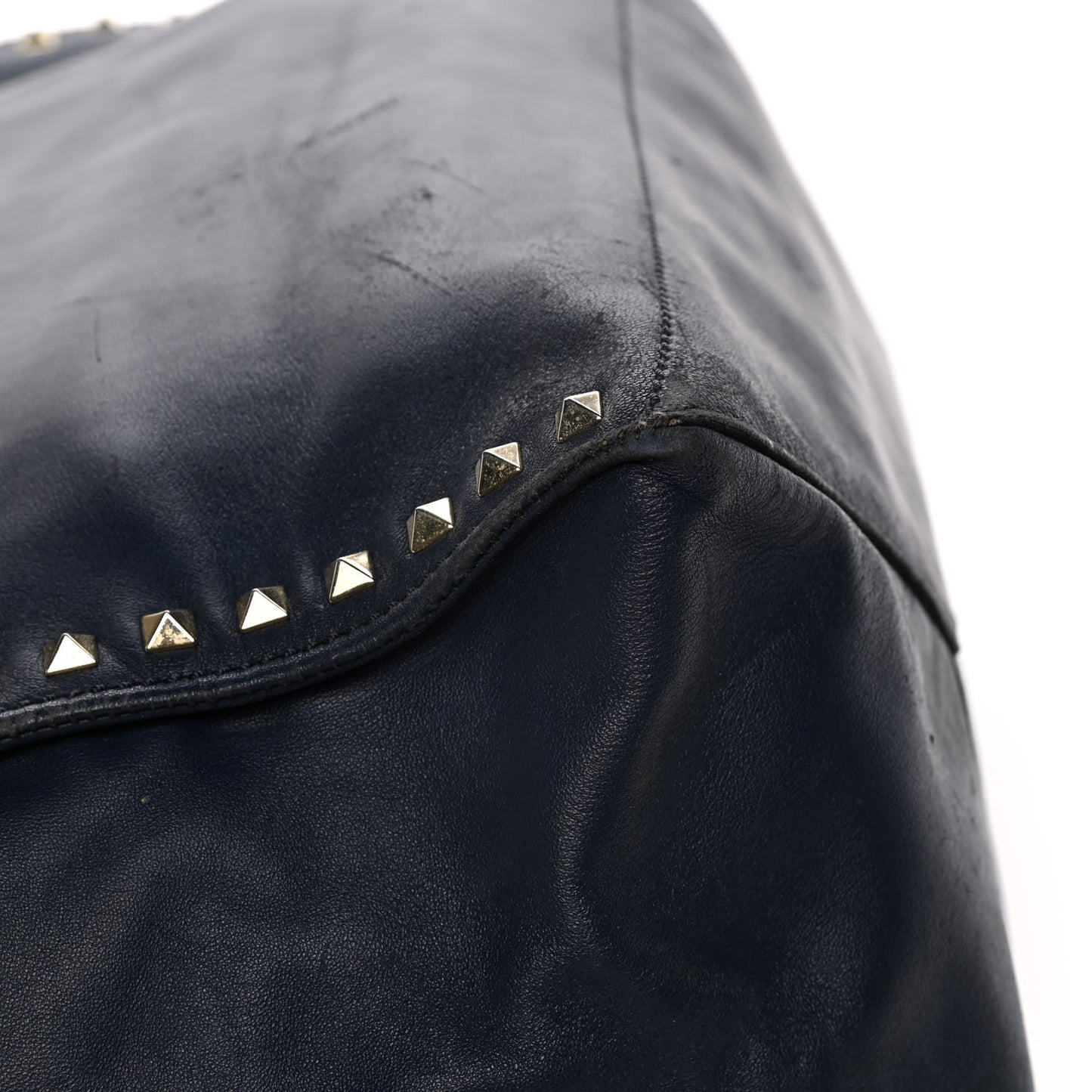 Nappa Medium Rockstud Soft Tote Marine