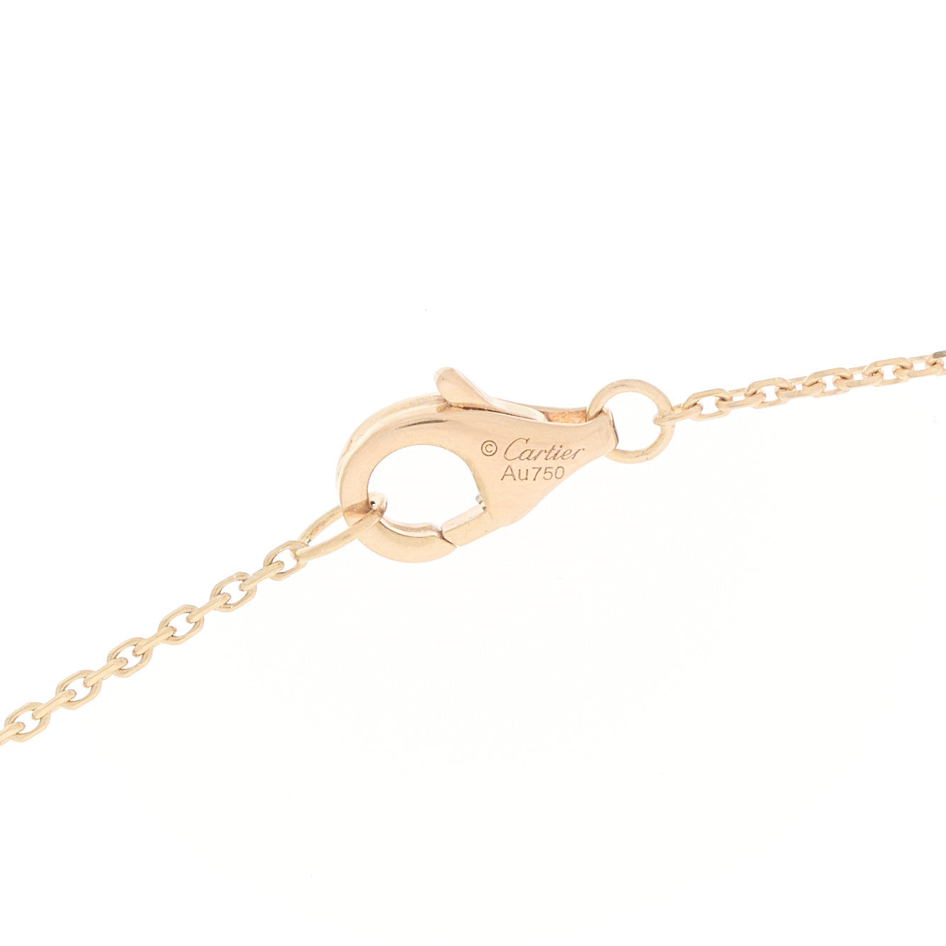Cartier 18K Pink Yellow White Gold Diamond Trinity Pendant Necklace 3 of 5