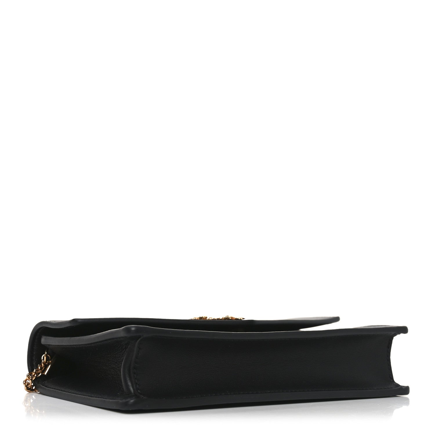 Versace Vitello Virtus Wallet on Chain Black 4 of 9