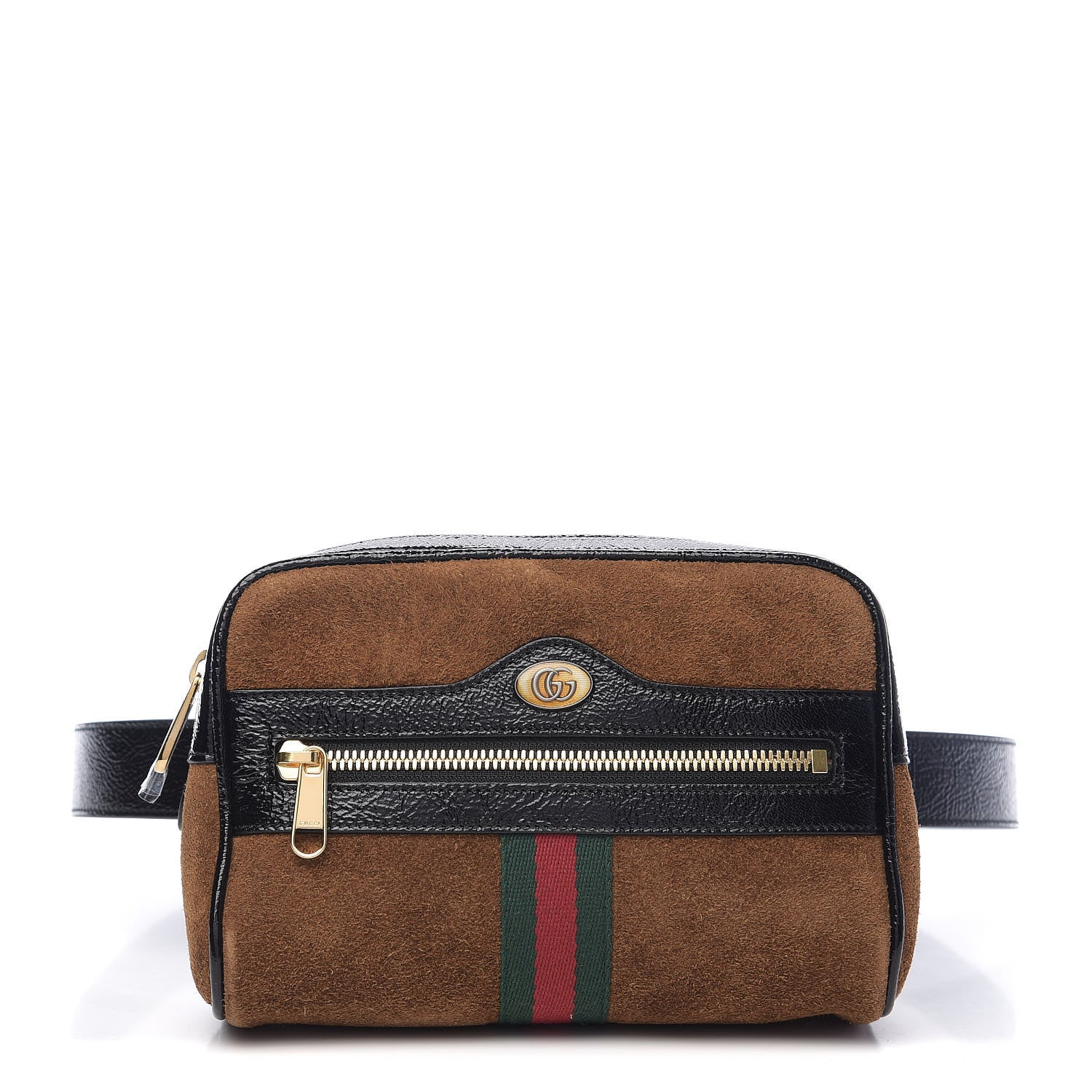 Gucci Suede Small Ophidia Belt Bag 85 34 Brown 1 of 9