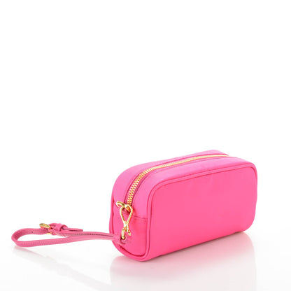 Prada Tessuto Nylon Vela Saffiano Cosmetic Pouch Peonia 3 of 7