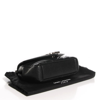 Saint Laurent Sheepskin Matelassé Monogram Classic Baby Chain Bag Black 4 of 9